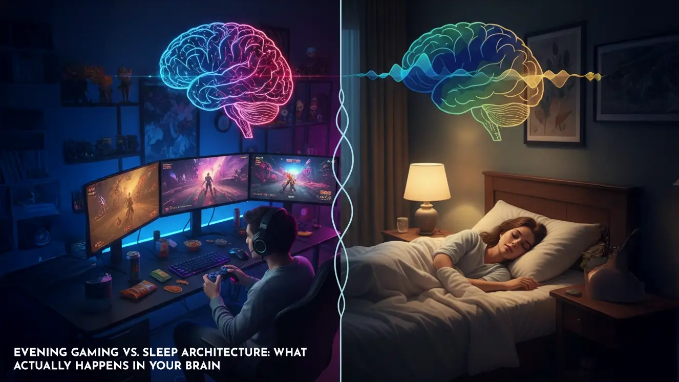 Evening Gaming vs. Sleep Architecture: What Actually Happens in Your Brain