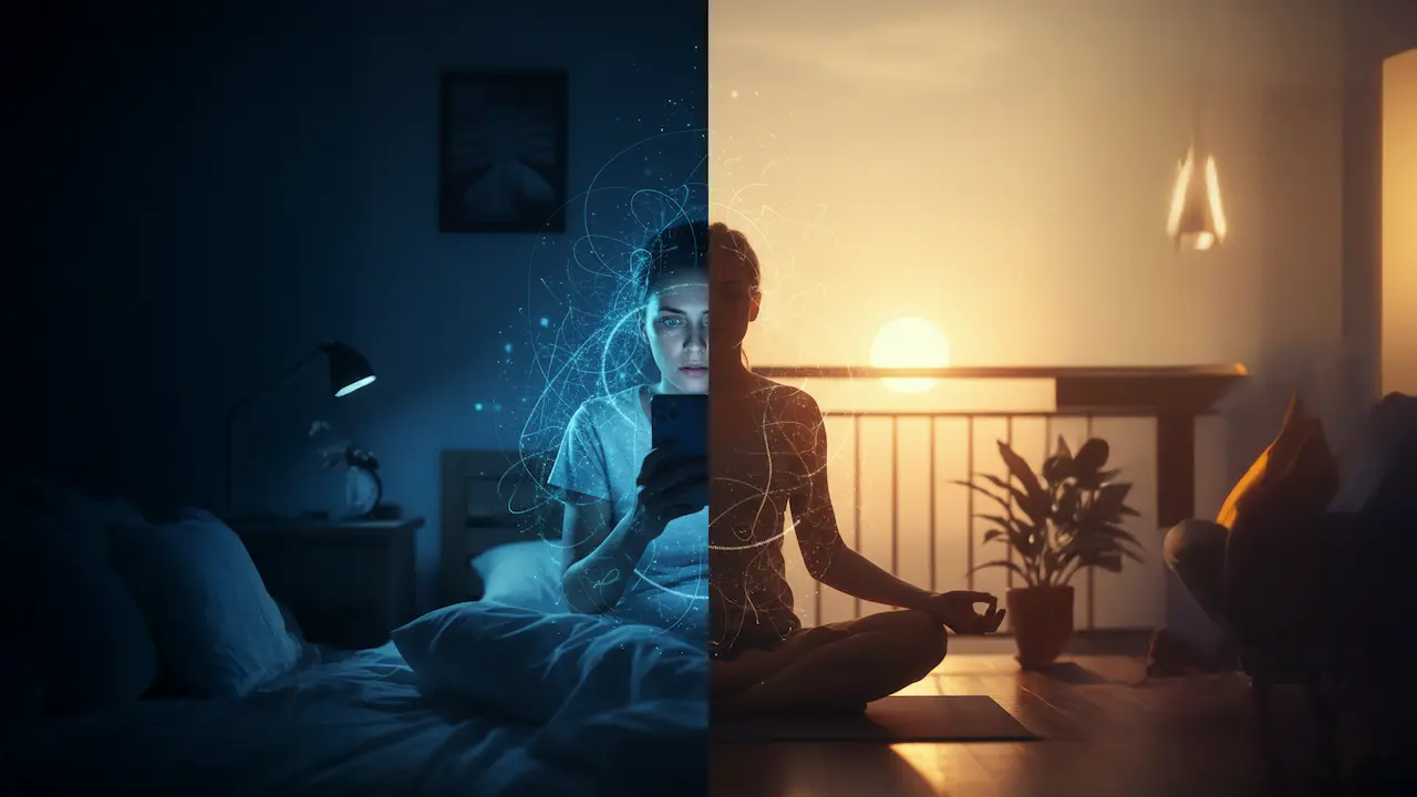 Blue Light & Anxiety Loops — The Hidden Dopamine Cycle